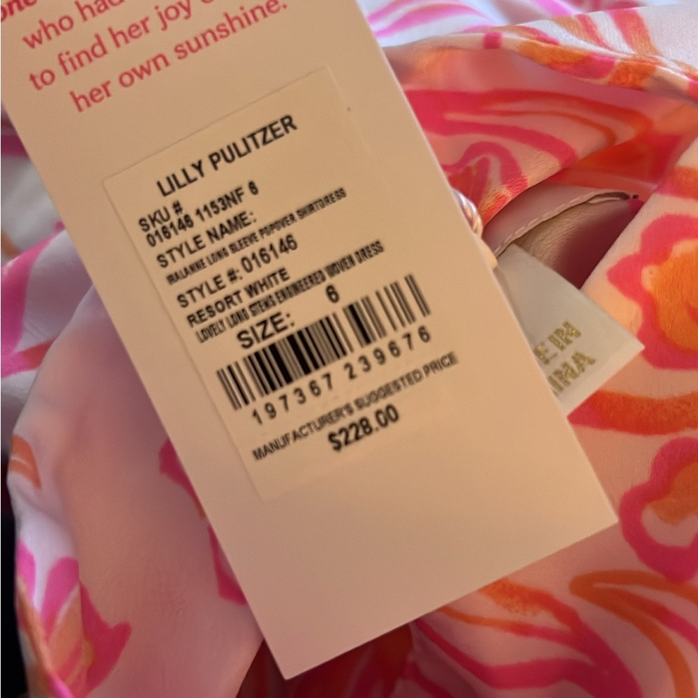 Lilly Pulitzer Pink and Orange Floral Dress - Picture 3 of 3